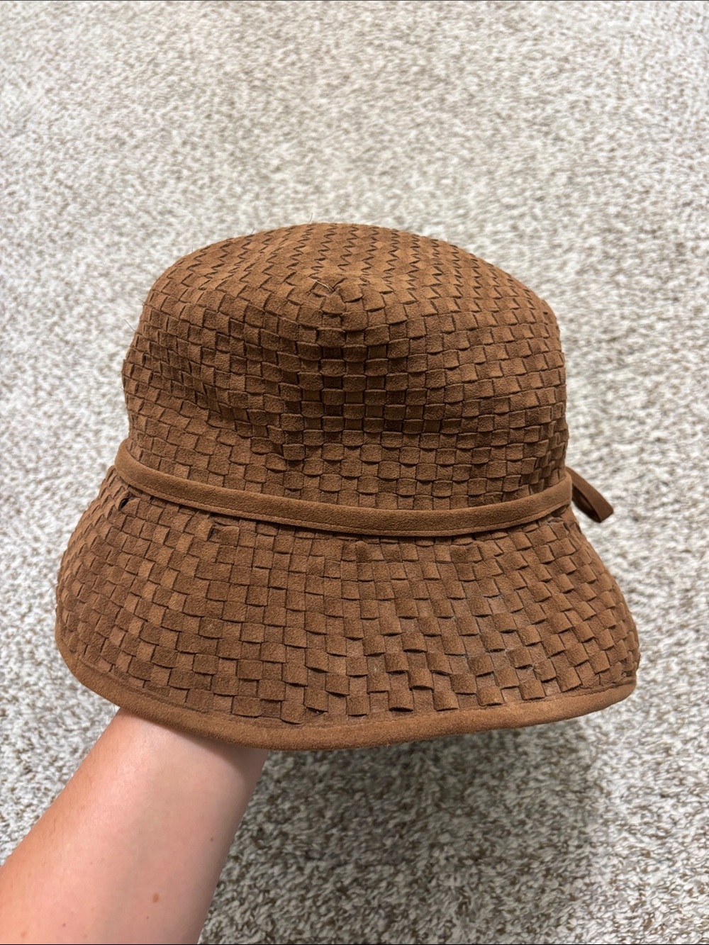 Eric Javits brown woven bucket hat - Picture 3 of 5